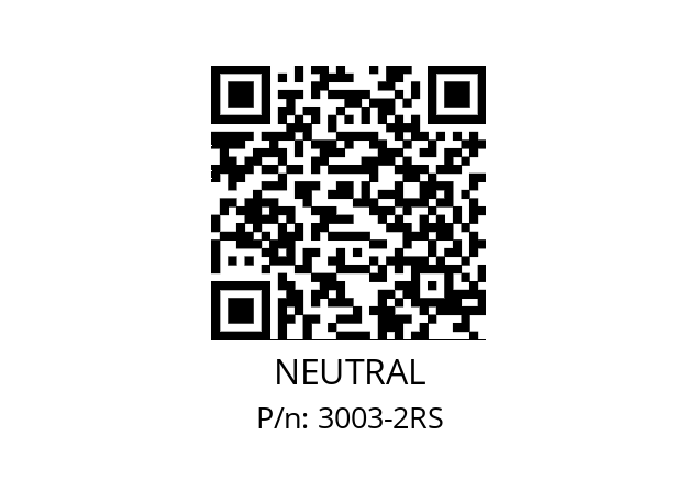   NEUTRAL 3003-2RS