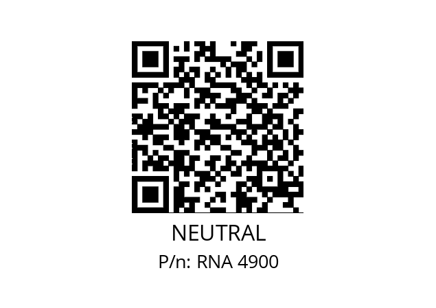   NEUTRAL RNA 4900