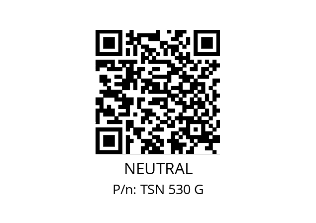   NEUTRAL TSN 530 G