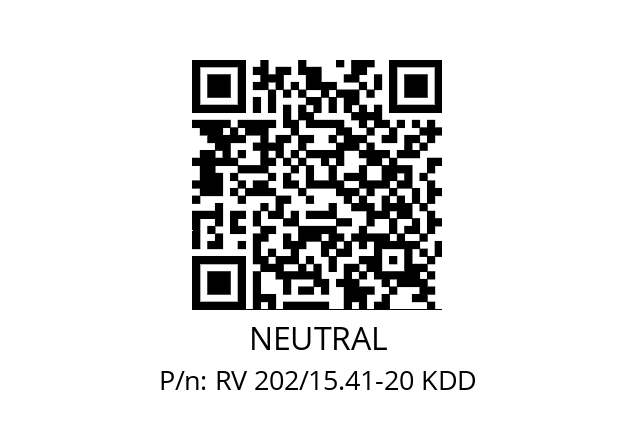   NEUTRAL RV 202/15.41-20 KDD