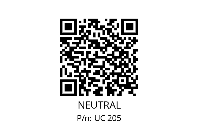   NEUTRAL UC 205