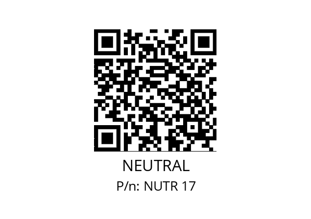   NEUTRAL NUTR 17