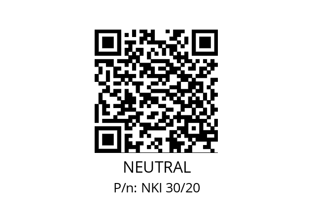   NEUTRAL NKI 30/20