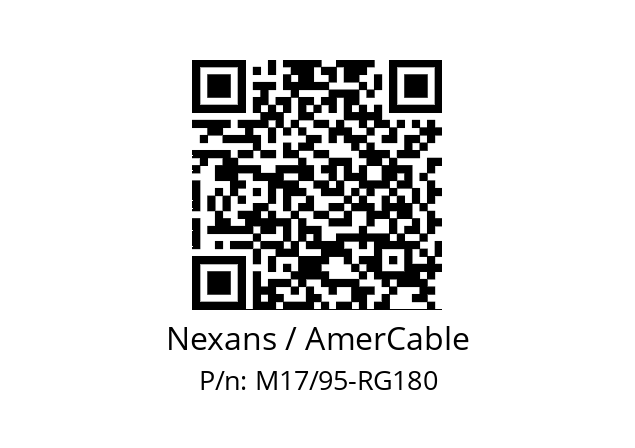   Nexans / AmerCable M17/95-RG180