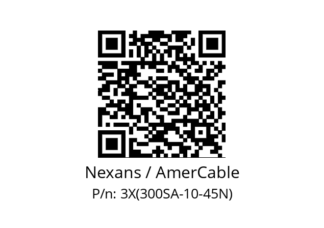   Nexans / AmerCable 3X(300SA-10-45N)