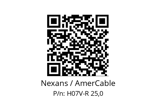   Nexans / AmerCable H07V-R 25,0