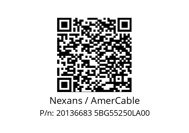   Nexans / AmerCable 20136683 5BG55250LA00