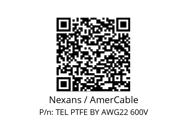   Nexans / AmerCable TEL PTFE BY AWG22 600V