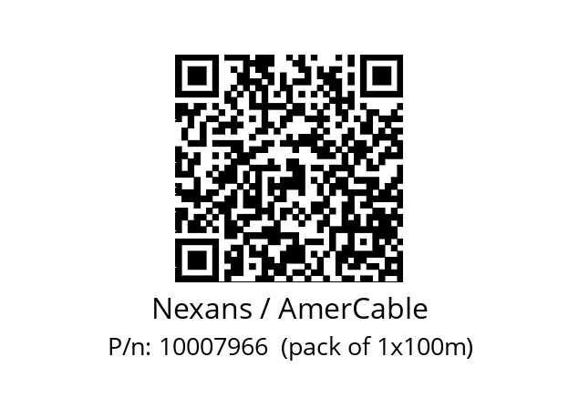   Nexans / AmerCable 10007966  (pack of 1x100m)