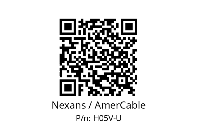   Nexans / AmerCable H05V-U