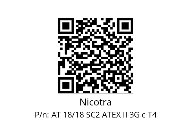   Nicotra AT 18/18 SC2 ATEX II 3G c T4