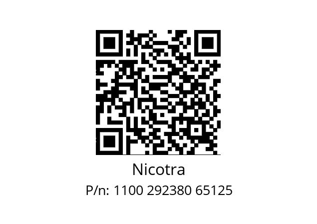   Nicotra 1100 292380 65125