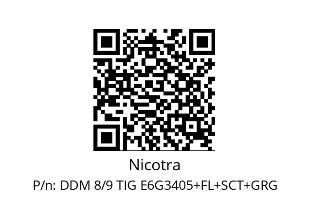   Nicotra DDM 8/9 TIG E6G3405+FL+SCT+GRG