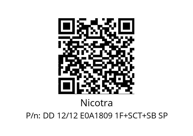   Nicotra DD 12/12 E0A1809 1F+SCT+SB SP