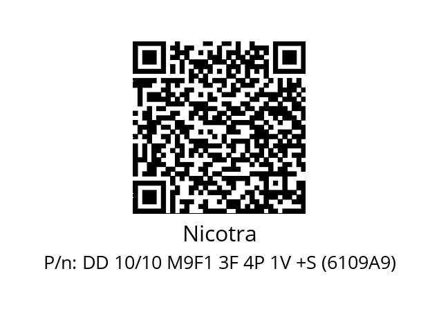   Nicotra DD 10/10 M9F1 3F 4P 1V +S (6109A9)