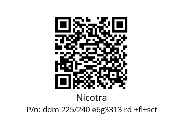   Nicotra ddm 225/240 e6g3313 rd +fl+sct