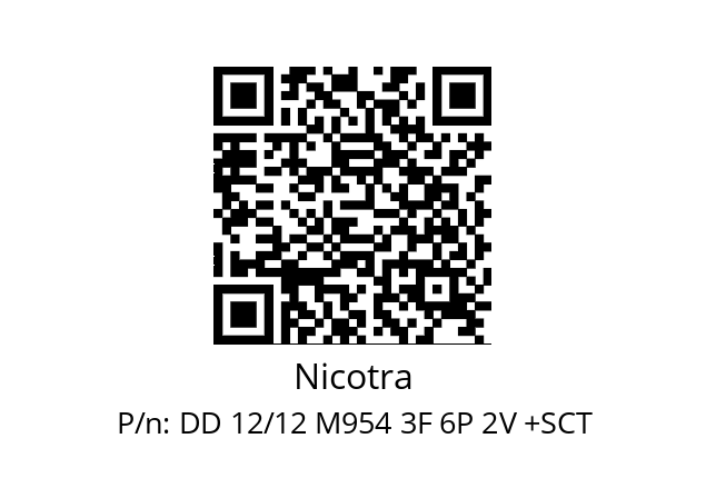   Nicotra DD 12/12 M954 3F 6P 2V +SCT