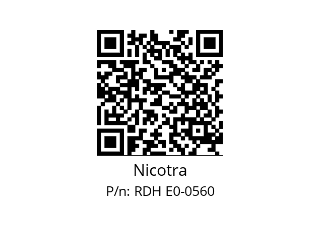   Nicotra RDH E0-0560