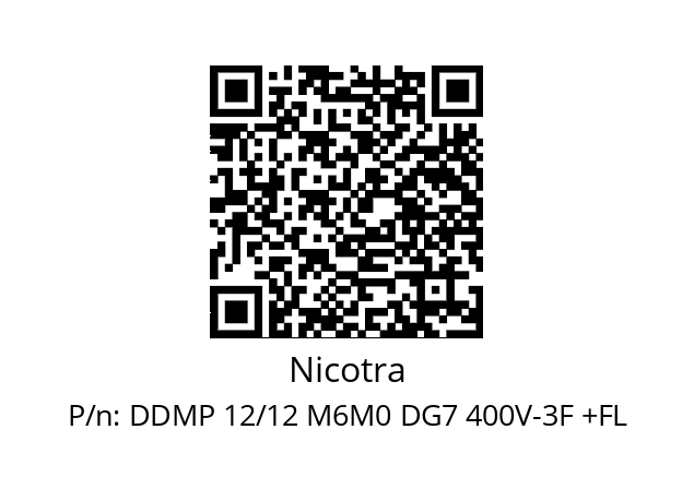   Nicotra DDMP 12/12 M6M0 DG7 400V-3F +FL