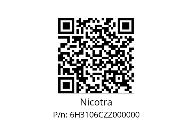   Nicotra 6H3106CZZ000000