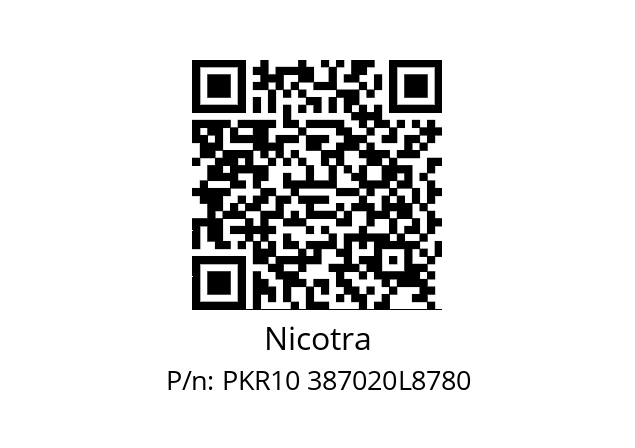   Nicotra PKR10 387020L8780