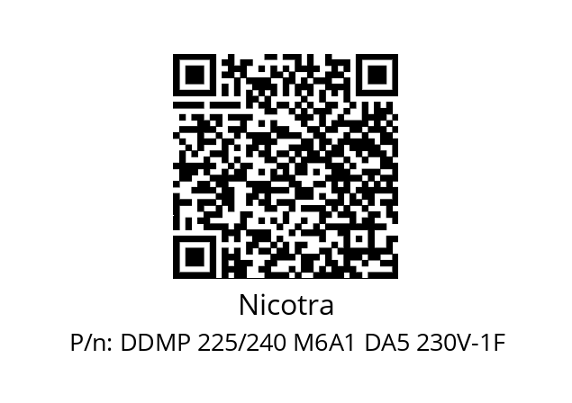   Nicotra DDMP 225/240 M6A1 DA5 230V-1F