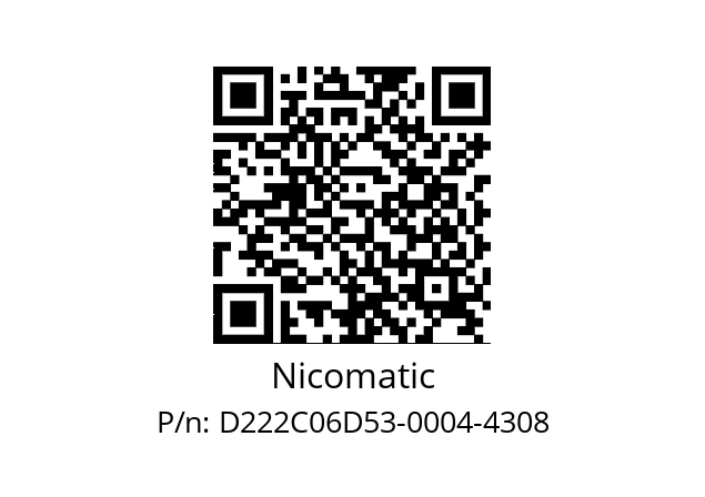   Nicomatic D222C06D53-0004-4308