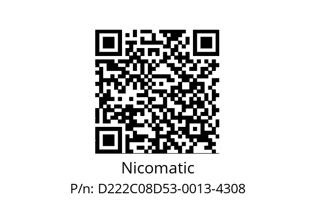   Nicomatic D222C08D53-0013-4308