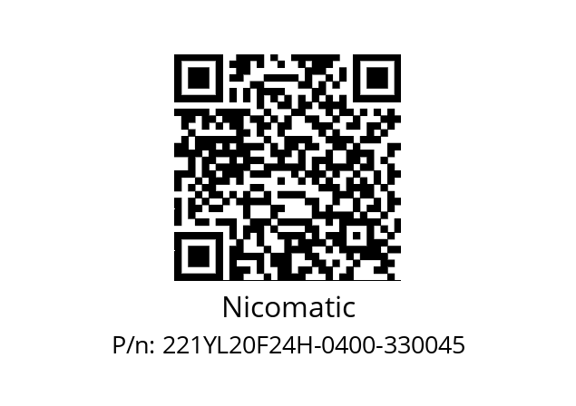   Nicomatic 221YL20F24H-0400-330045