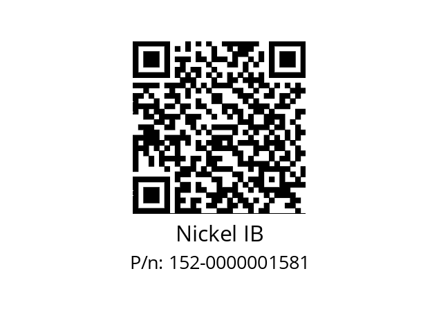   Nickel IB 152-0000001581