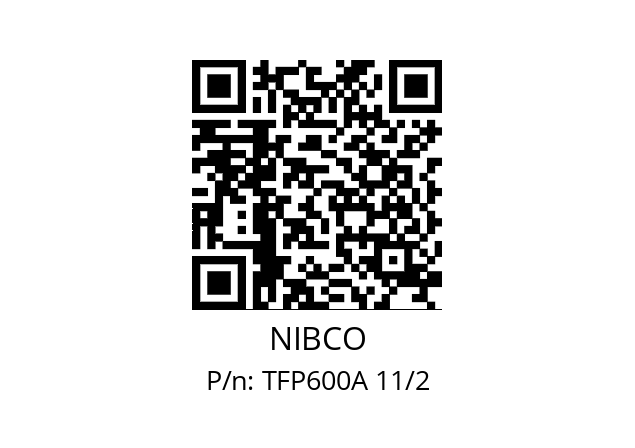   NIBCO TFP600A 11/2