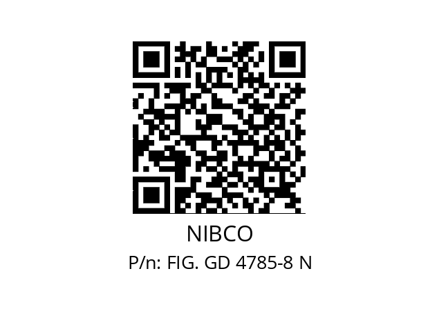   NIBCO FIG. GD 4785-8 N