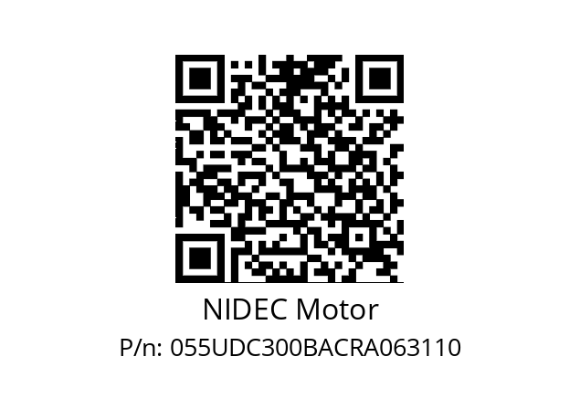   NIDEC Motor 055UDC300BACRA063110