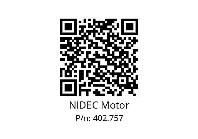   NIDEC Motor 402.757