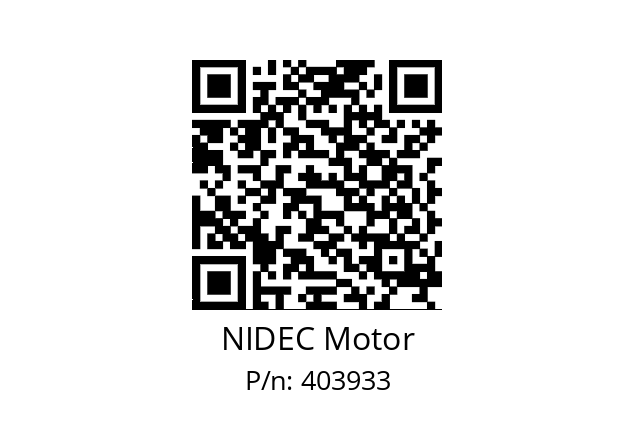   NIDEC Motor 403933