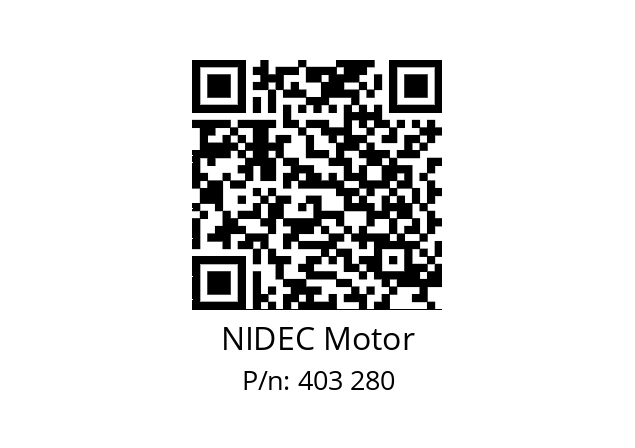   NIDEC Motor 403 280