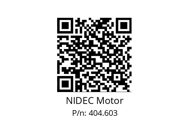  SWF 404603 NIDEC Motor 404.603