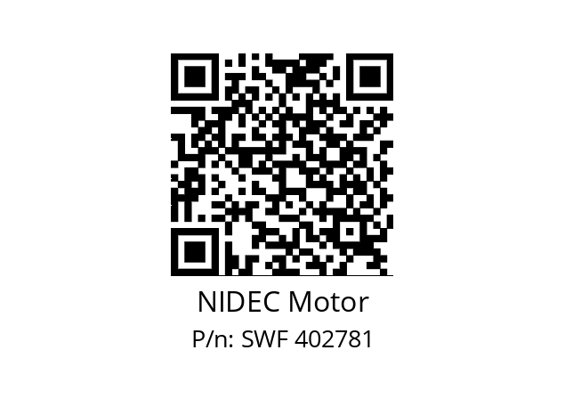   NIDEC Motor SWF 402781