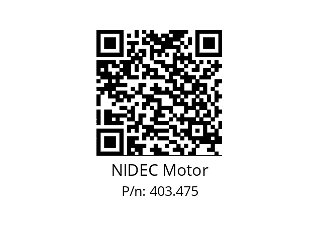   NIDEC Motor 403.475