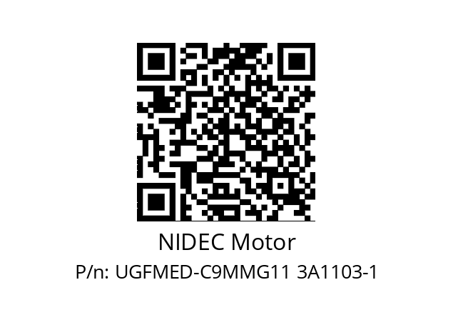   NIDEC Motor UGFMED-C9MMG11 3A1103-1