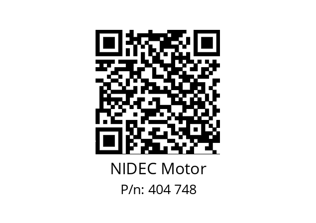   NIDEC Motor 404 748