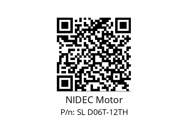   NIDEC Motor SL D06T-12TH