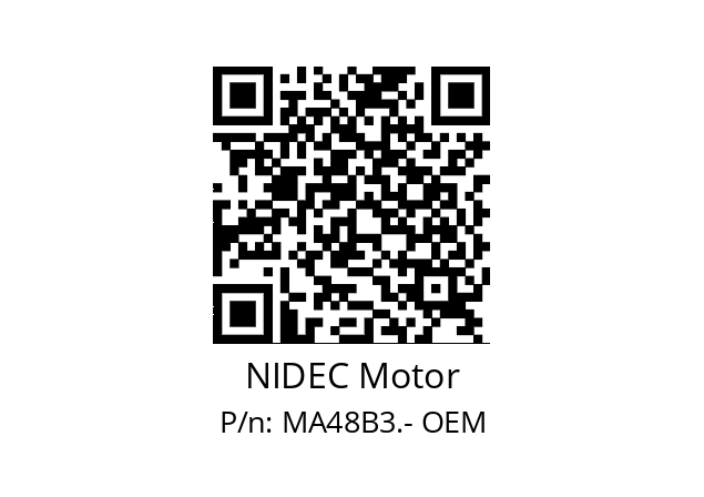   NIDEC Motor MA48B3.- OEM