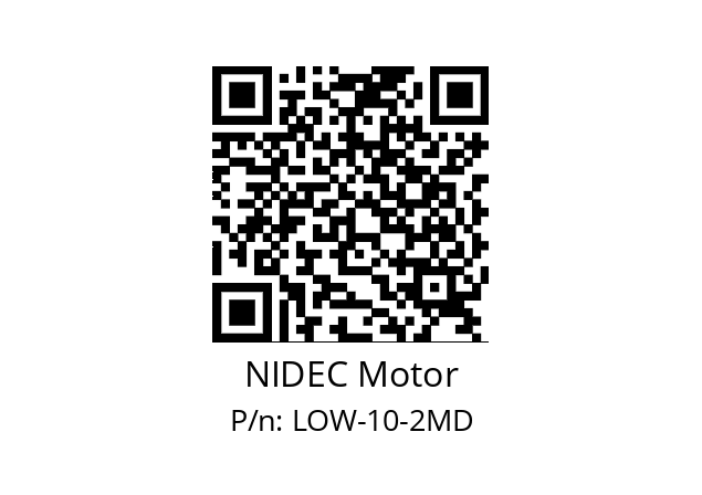   NIDEC Motor LOW-10-2MD