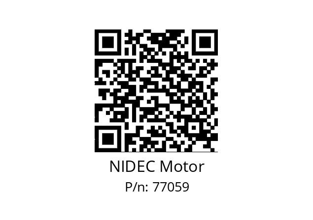   NIDEC Motor 77059