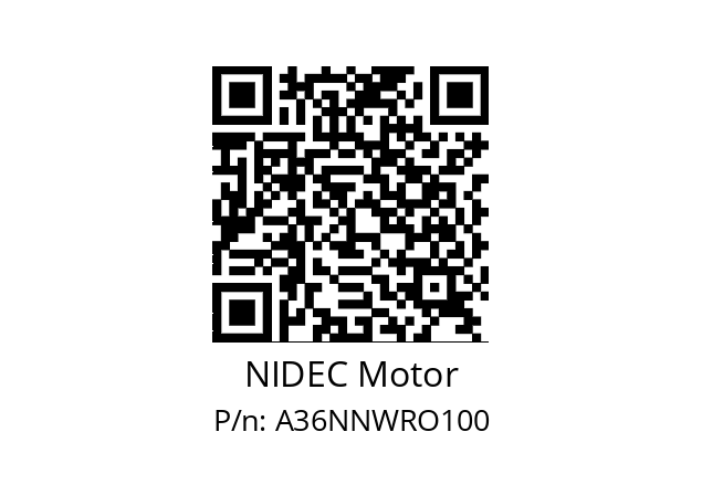   NIDEC Motor A36NNWRO100