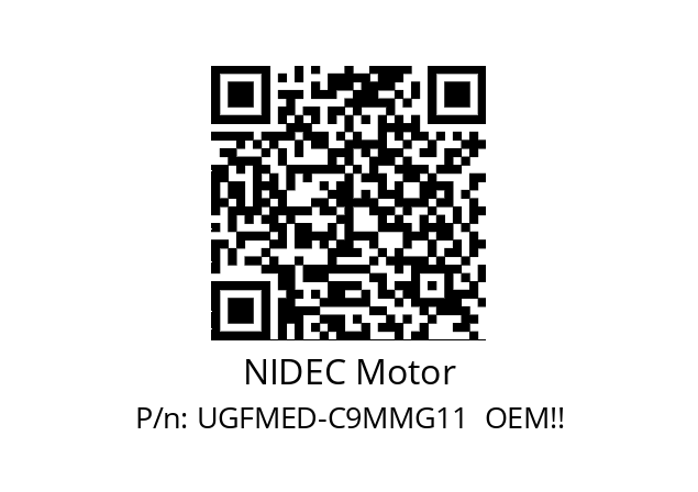   NIDEC Motor UGFMED-C9MMG11  OEM!!