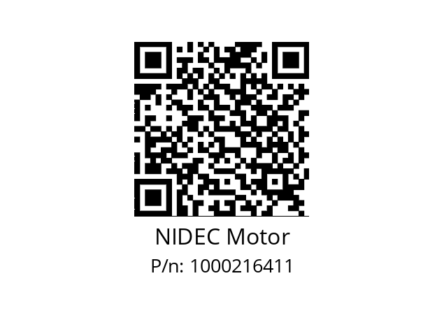   NIDEC Motor 1000216411