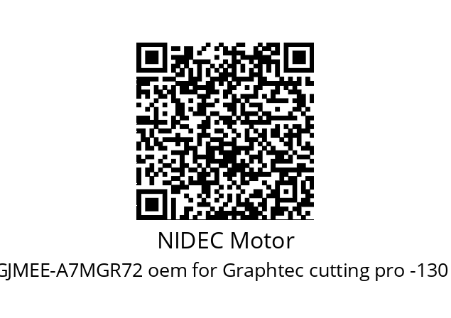   NIDEC Motor UGJMEE-A7MGR72 oem for Graphtec cutting pro -130 plotter