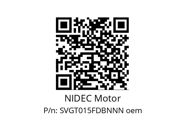   NIDEC Motor SVGT015FDBNNN oem